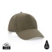 Product thumbnail 5 panel cap in recycled cotton 190gr IMPACT 4
