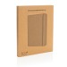 Recycled leather conference folder a4, Sustainable speaker promotional