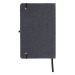 A5 hard cover notebook in recycled leather, recycled notebook promotional