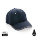 Product thumbnail Impact AWARE 6 panel recycled cotton contrast cap 4