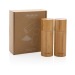 Bamboo salt and pepper set, salt shaker and salt mill promotional