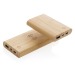 8000 mAh powerbank with 5W induction in FSC®-certified bamboo, Backup battery or powerbank promotional
