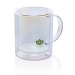 Double-walled mug in electroplated glass wholesaler
