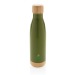 Isothermal steel bottle with bamboo finish 52cl, bottle promotional