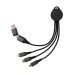 RCS Terra 6-in-1 recycled aluminium charging cable, recycled or organic ecological gadget promotional