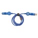 Oakland 6-in-1 cable with 45W load in RCS recycled plastic, recycled or organic ecological gadget promotional