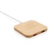 10W wireless charger with USB ports in FSC® bamboo, ecological, organic, recycled high-tech products linked to sustainable development promotional