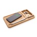 Product thumbnail Bamboo desk organizer with 10W FSC® charger 2
