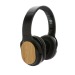 Foldable wireless headphones in RCS and FSC® Elite bamboo wholesaler