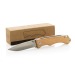 Outdoor knife in FSC® wood, safety knife promotional