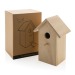 FSC® wooden bird house, house and nesting box for birds promotional