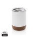 Petite tasse à café en liège et acier recyclé RCS, Accessoire en liège promotional