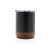 Small coffee mug in cork and recycled steel RCS, Cork Accessory promotional