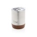 Small coffee mug in cork and recycled steel RCS, Cork accessory promotional