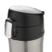 300ml easy-close mug in recycled stainless steel RCS, Insulated travel mug promotional
