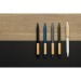 Recycled ABS GRS pen with bamboo clip, Recycled pen promotional