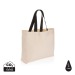 Product thumbnail Large tote bag in Aware 240 g/m² non-dyed recycled canvas 0