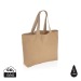 Product thumbnail Large tote bag in Aware 240 g/m² non-dyed recycled canvas 1