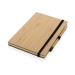 Product thumbnail Set with notebook and infinity pencil in FSC ® bamboo 2