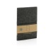 A5 softcover notebook in GRS-certified recycled felt, recycled notebook promotional