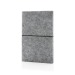 A5 softcover notebook in GRS-certified recycled felt wholesaler