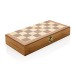 Jeu d'échecs pliable en bois FSC®, jeu d'échecs promotional