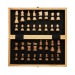 Jeu d'échecs pliable en bois FSC®, jeu d'échecs promotional