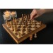 Jeu d'échecs pliable en bois FSC®, jeu d'échecs promotional