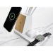15W Ontario 3 in 1 recycled plastic RCS and bamboo charger, Wireless induction charger promotional