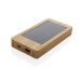 Batterie de secours solaire 10.000mAh en bambou Sunwick, Batterie, powerbank ou chargeur solaire promotional