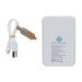 RCS 5000 mAh recycled plastic powerbank, ecological, organic, recycled high-tech products linked to sustainable development promotional
