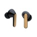 TWS headphones in RCS recycled plastic and bamboo wholesaler