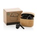 Product thumbnail TWS headphones in RCS recycled plastic and bamboo 5