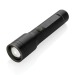 Torche robuste rechargeable par USB en aluminium recyclé RCS, Lampe torche promotional