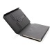 Notebook with charger in recycled PU RCS Swiss Peak wholesaler