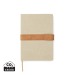 VINGA Carnet de notes en toile recyclée RCS Bosler, carnet recyclé promotional