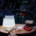 Outdoor lamp in recycled plastic RCS SolarGlow, garden lamp promotional