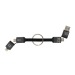 4 in 1 60W fast charging cable in recycled aluminium, charging cable promotional