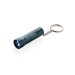 Porte-clés torche en aluminium recyclé RCS Flash, porte-clés lampe promotional