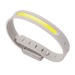 Lampe running LED rechargeable en plastique RCS Lumi Sprint, brassard lumineux promotional
