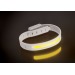 Lampe running LED rechargeable en plastique RCS Lumi Sprint, brassard lumineux promotional