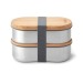 Boîte à bento double en acier inoxydable BlackBlum, Lunch box et boîte déjeuner promotional