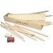 Wooden pencil box with coloured pencils wholesaler