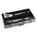 3-piece barbecue set in an aluminium case, barbecue accessories and cutlery promotional