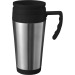 40 cl metal and plastic mug, travel accessory promotional