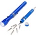Set consisting of a torch and a screwdriver, flashlight promotional