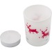 Product thumbnail Decorated glass candle jar with candle 0
