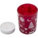 Product thumbnail Decorated glass candle jar with candle 1
