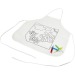 Product thumbnail Children's polyester apron to colour in delivered with 4 felt-tip pens. 3