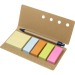 Hardback pocket containing bookmarks, Repositionable adhesive Post-it pad promotional